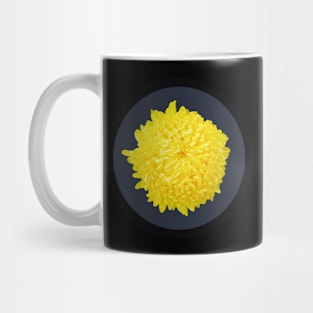 Yellow Chrysanthemum Flower Circle Frame Mug